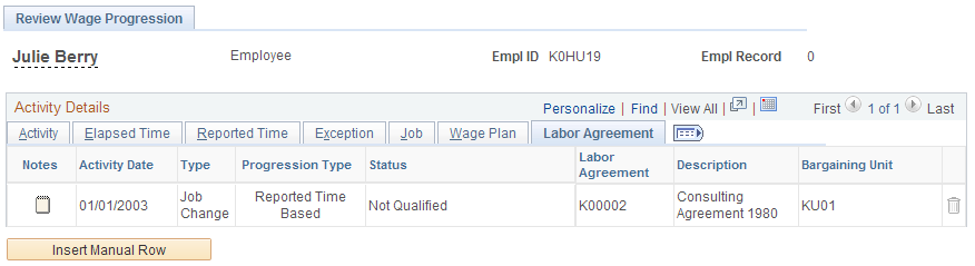 Review Wage Progression page (7 of 7)