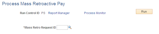 Process Mass Retroactive Pay page