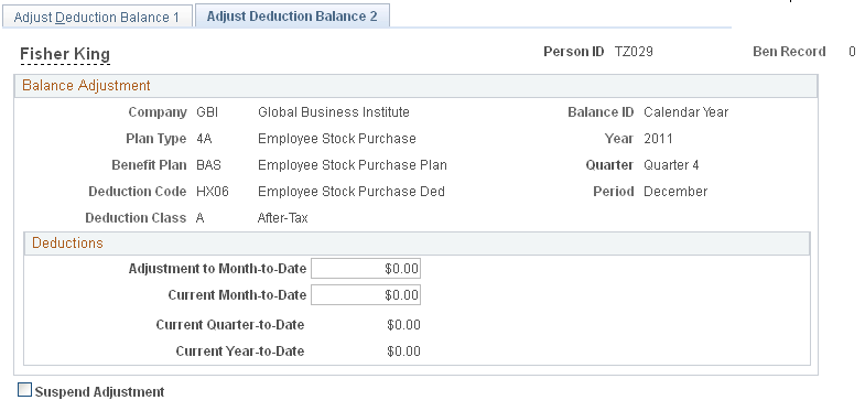 Adjust Deduction Balance 2 page