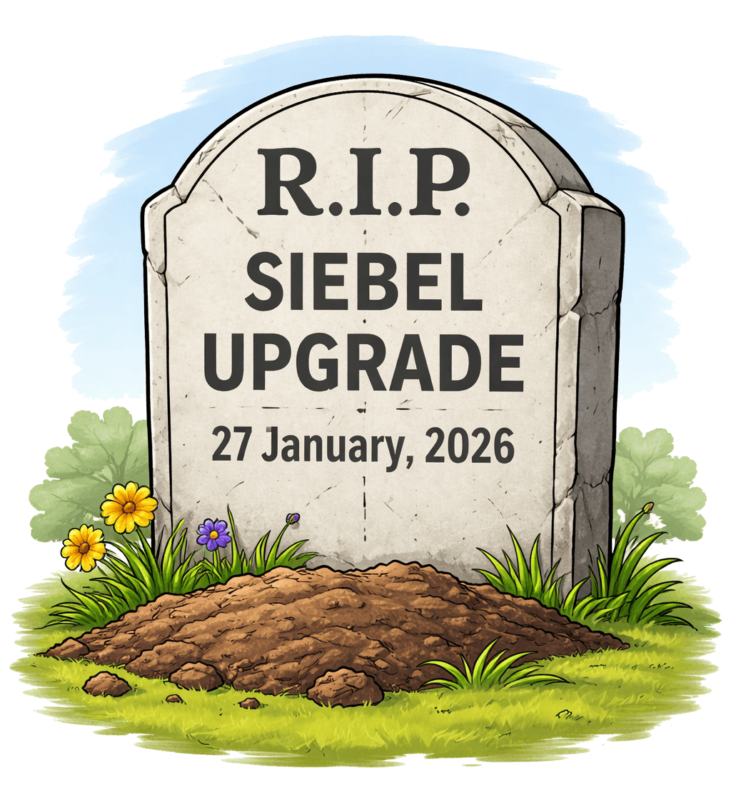 No more Siebel Upgrade