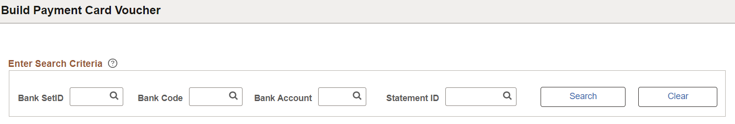 Build Payment Card Voucher Page