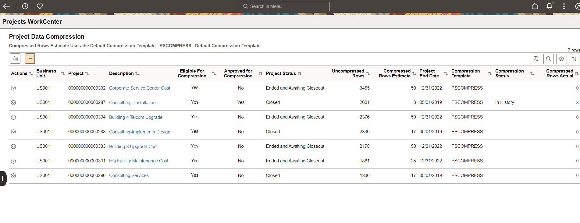 Project Data Compression_Status