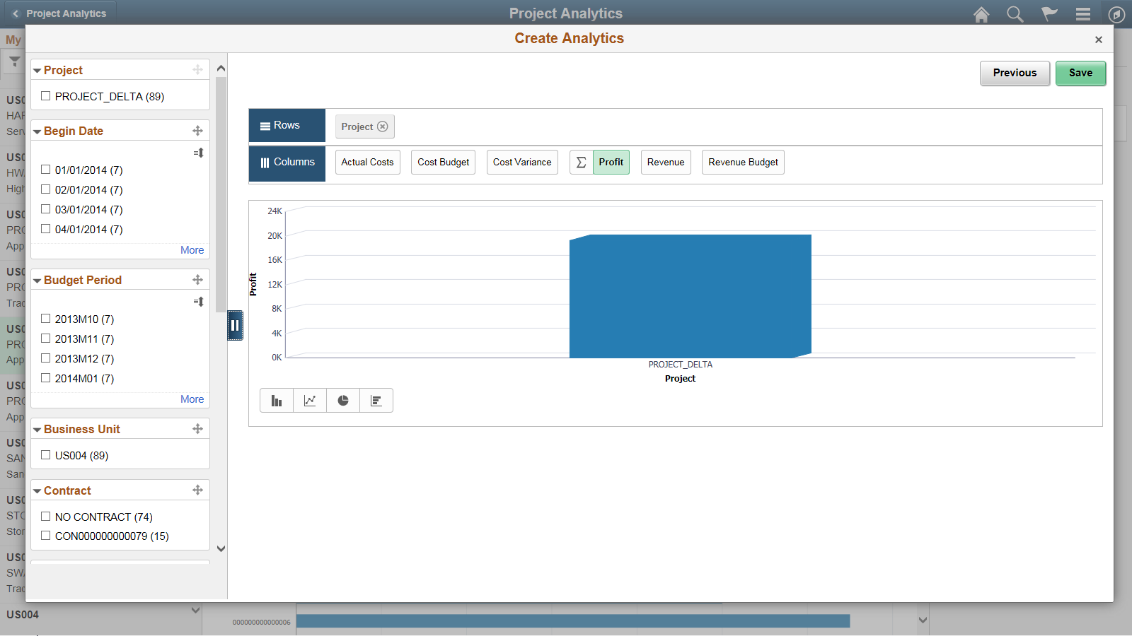 Create Analytics Wizard - step 3