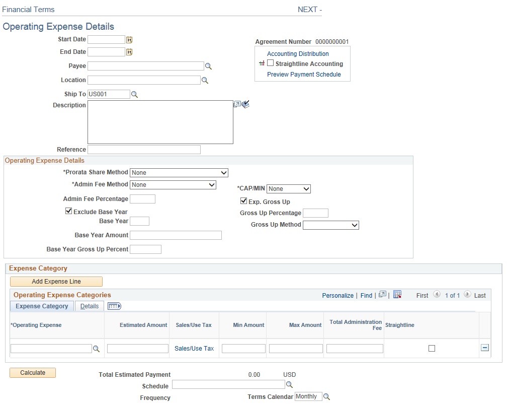 Financial Terms - Operating Expense page