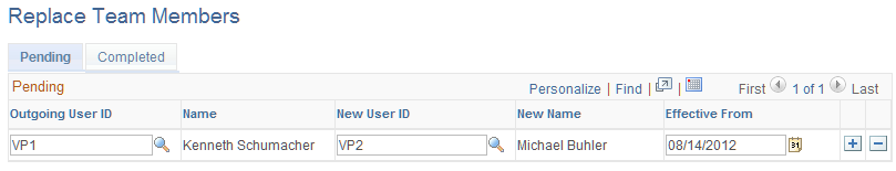 Replace Team Members page