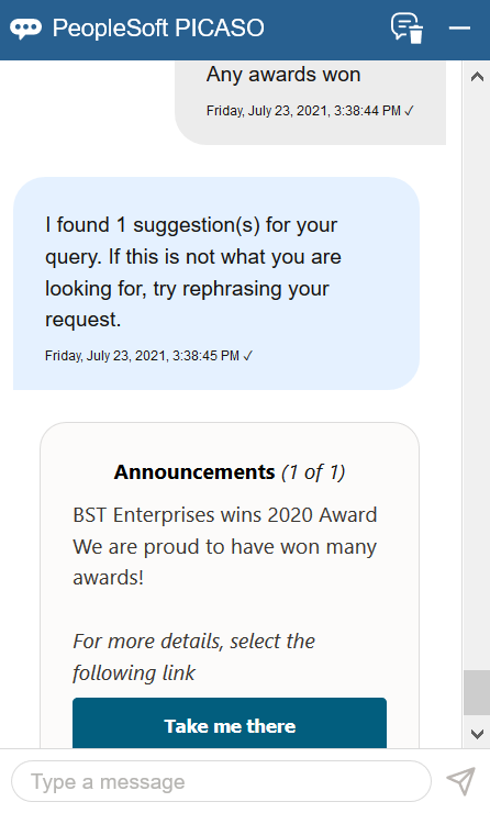 Supplier DA-Dynamic content