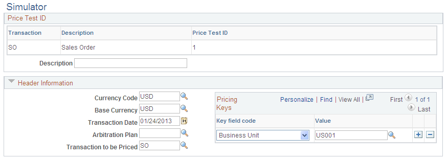 Simulator page (1 of 2)