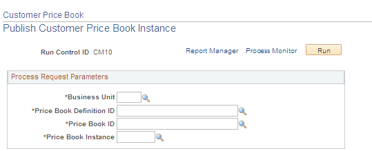 Publish Customer Price Book Instance