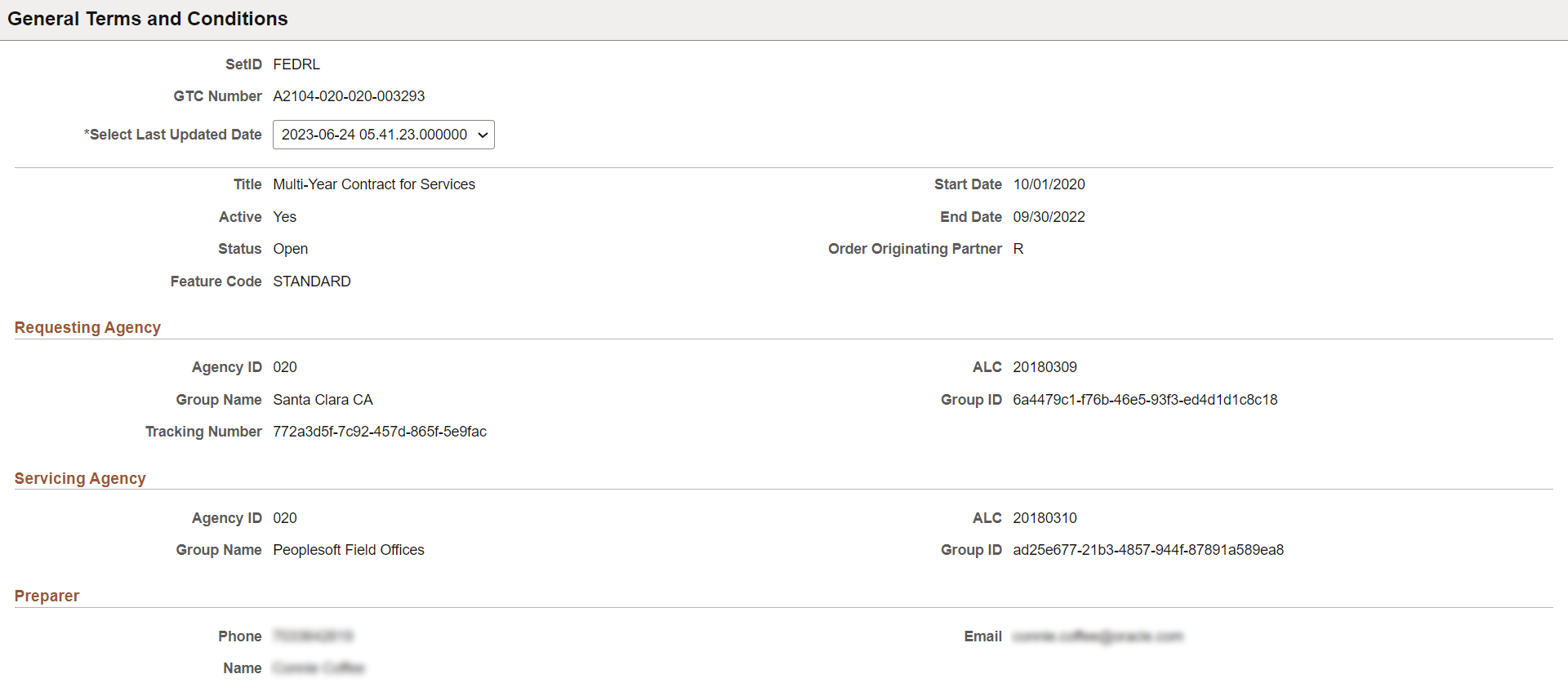 General Terms and Conditions Details
