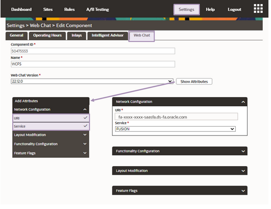 新規コンポーネントの作成UI。