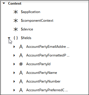 コンテキスト・リスト。