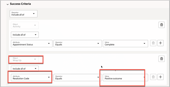 テキストで説明されている値を強調表示した成功基準。