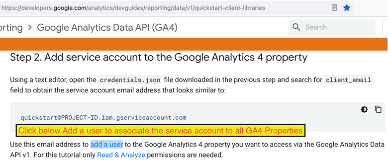 Google Analytics APIの有効化 Google Analytics APIの有効化
