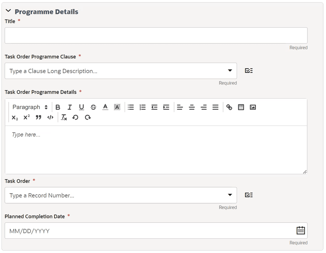 Programme details image