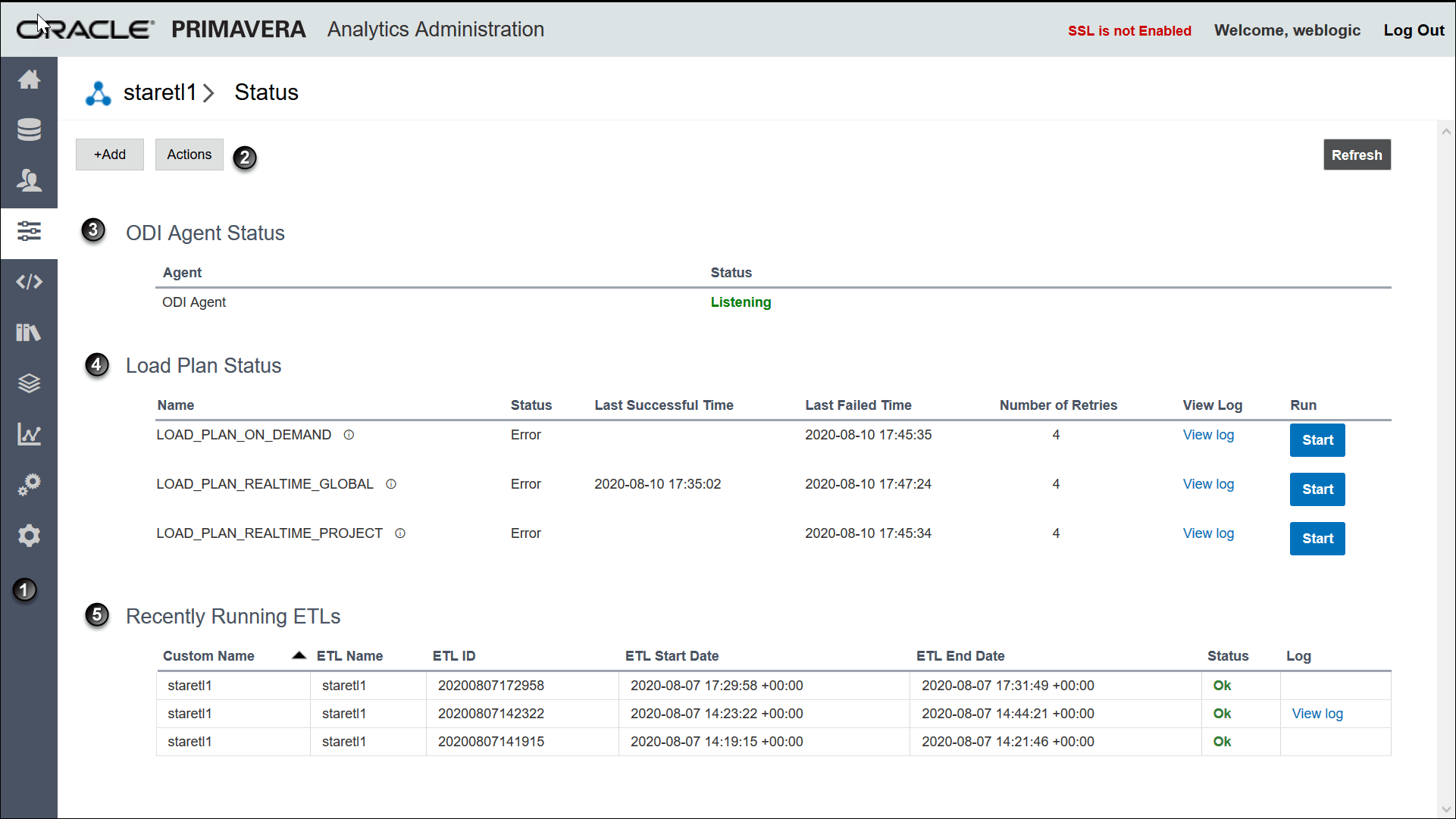 Working with the Administration Application