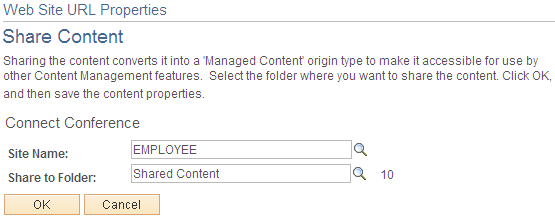 Share Content page