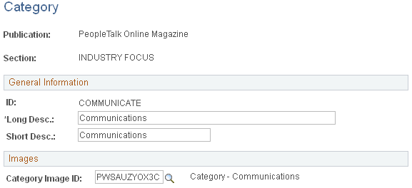 Category page