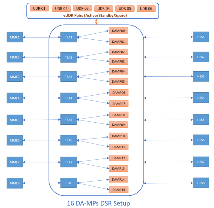 FABR with UDR Testing Topology