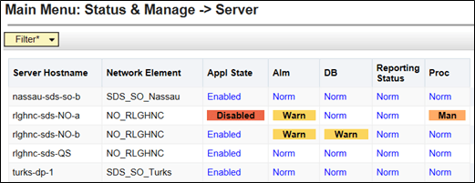 Appl State value