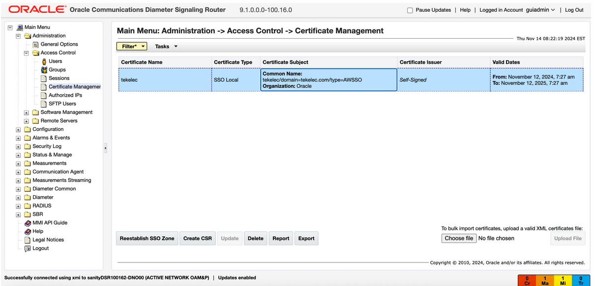 Certificate Management