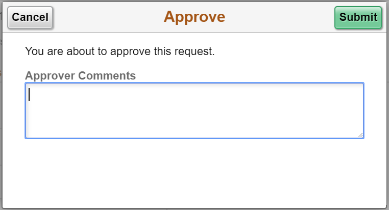 Approve Modal