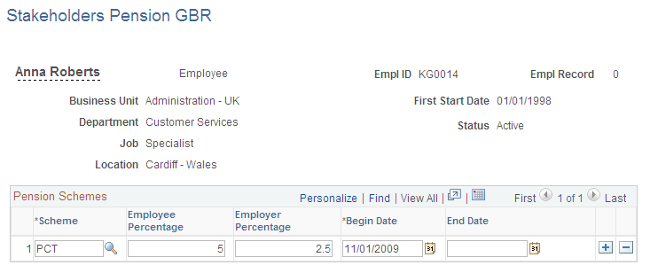 Stakeholders Pension GBR page