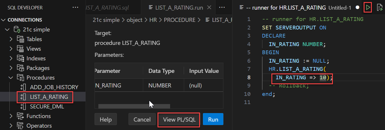 plsql_run_procedure.pngの説明が続きます