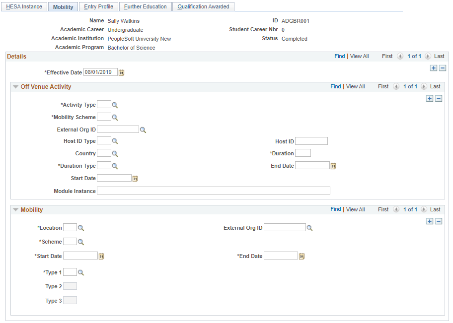 Mobility page