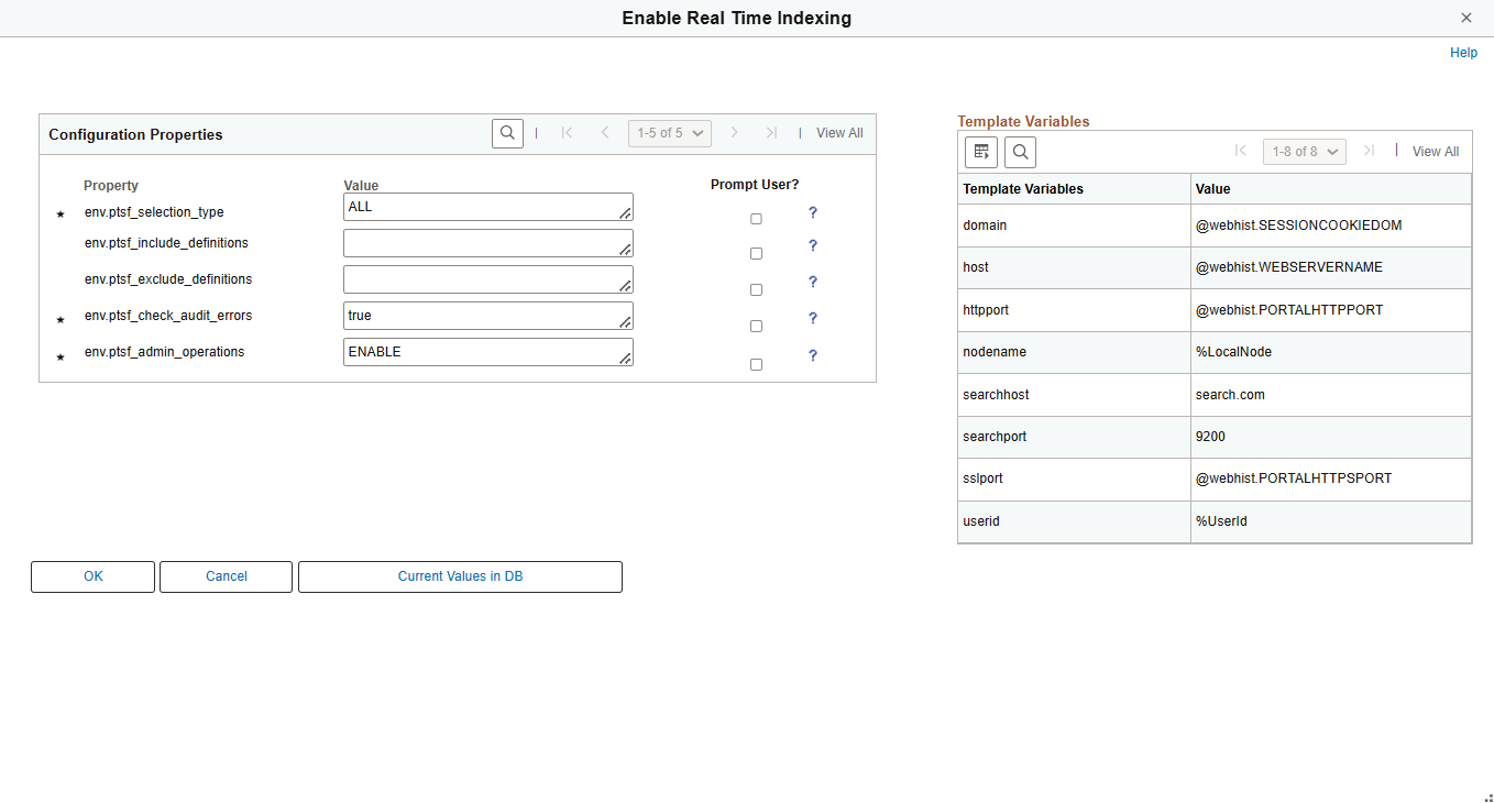 Configuration Properties -RTI