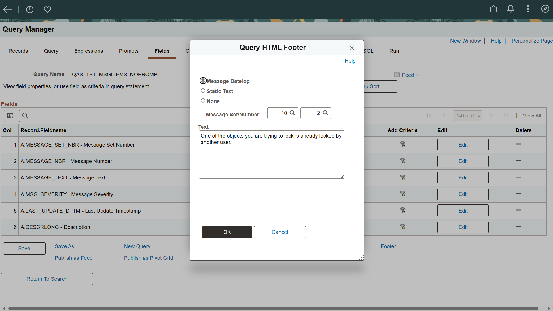 Footer page