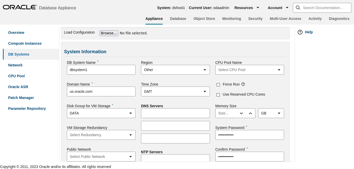 bui_db_system_create.pngの説明は以下のとおりです bui_db_system_create.pngの説明は以下のとおりです