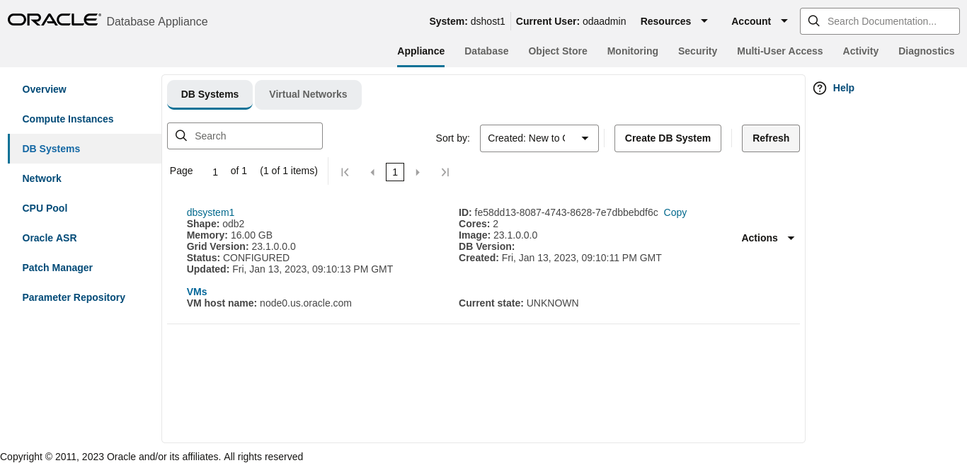 bui_dbsystem_created_successfully.pngの説明は以下のとおりです bui_dbsystem_created_successfully.pngの説明は以下のとおりです