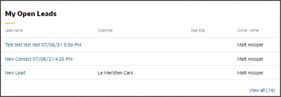 これは、異なる列セットが表示されている表のスクリーンショットです。
