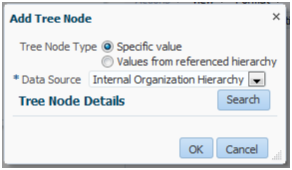 「ツリー・ノードの追加」ウィンドウ