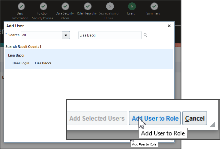 ロールへのユーザーの追加