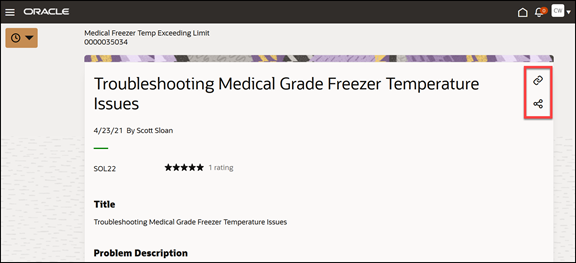 ナレッジ項目詳細ページ。