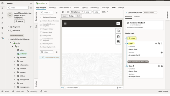 新規ケースの作成。