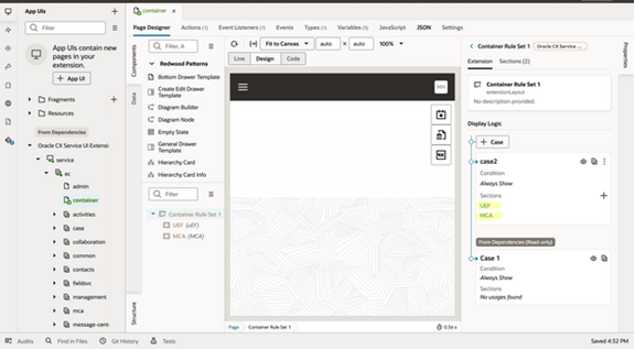 新しいセクションを作成します。