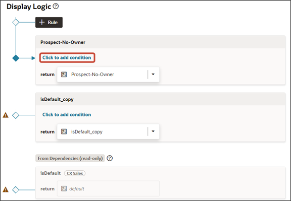 これは、ルールの追加方法を示すスクリーンショットです。