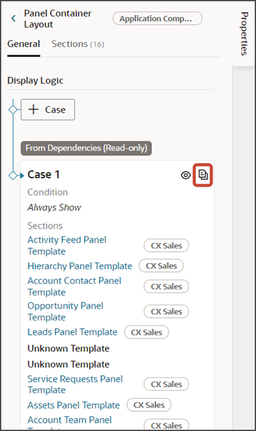 このスクリーンショットは、パネル・レイアウトの複製方法を示しています。