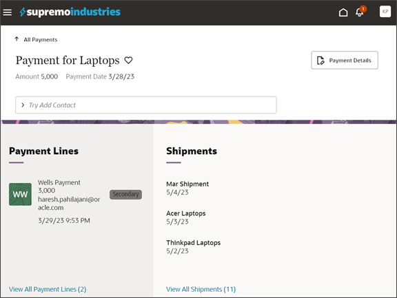 このスクリーンショットは、パネルがどのように見えるかを示しています。