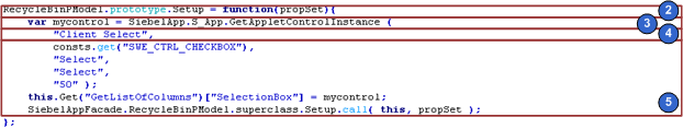 Customizing the Setup Logic of the Presentation Model: This image is described in the surrounding text.