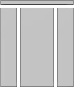 Generic Layout of the View_25_50_25 Template. This image is described in surrounding text.