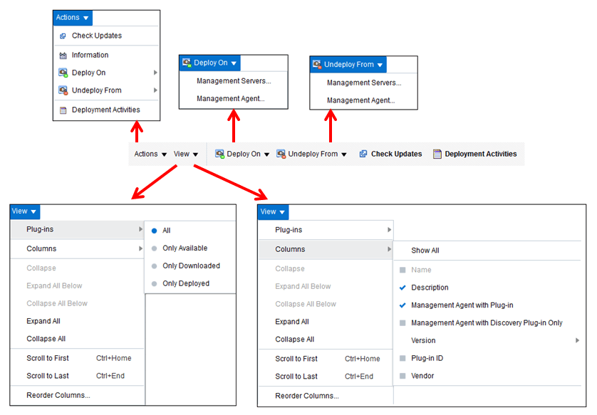 プラグイン・ライフサイクル・アプリケーション・コンソールの操作 プラグイン・ライフサイクル・アプリケーション・コンソールの操作