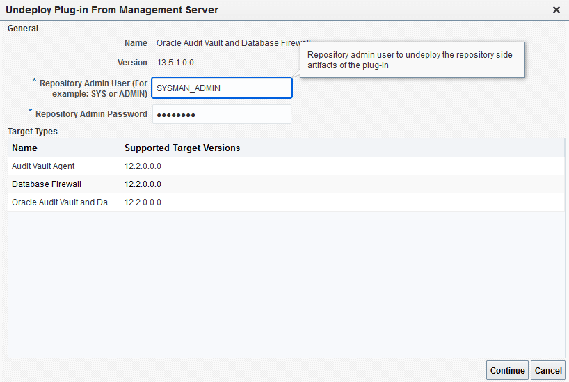 プラグインのアンデプロイ