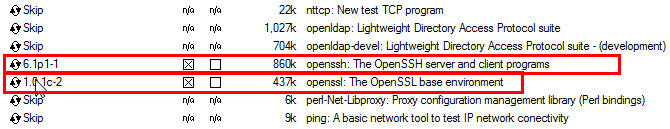 「Net」カテゴリ画面