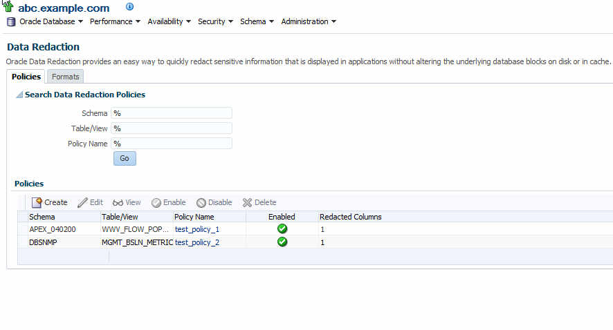 「データ・リダクション」ページ