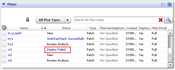 パッチ計画のエラー(計画) パッチ計画のエラー(計画)