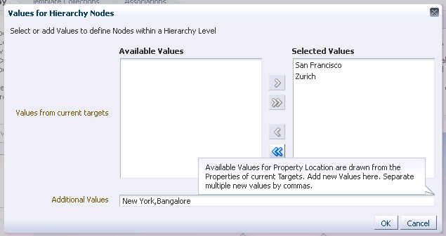 メンバーシップの値の追加 メンバーシップの値の追加