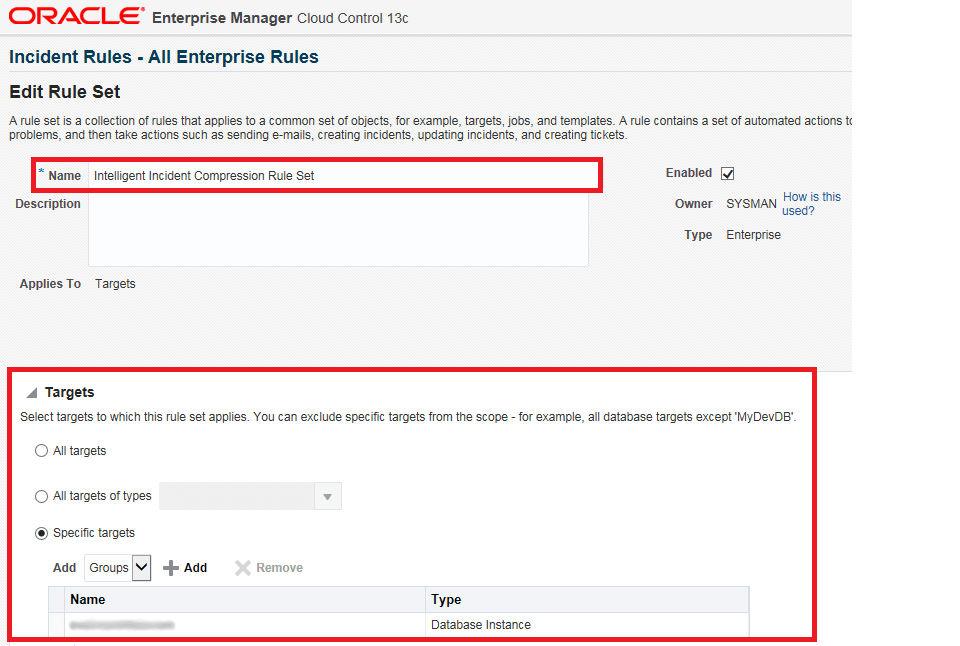 ルール・セットの編集。 ルール・セットの編集。